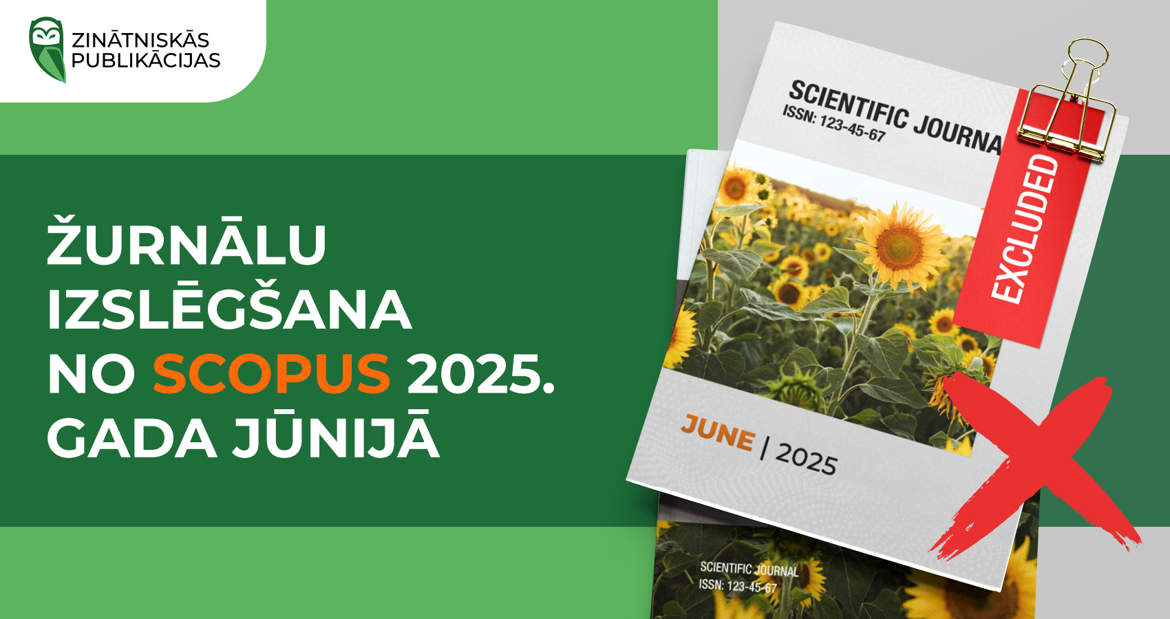 Žurnālu izslēgšana no Scopus 2025. gada jūnijā
