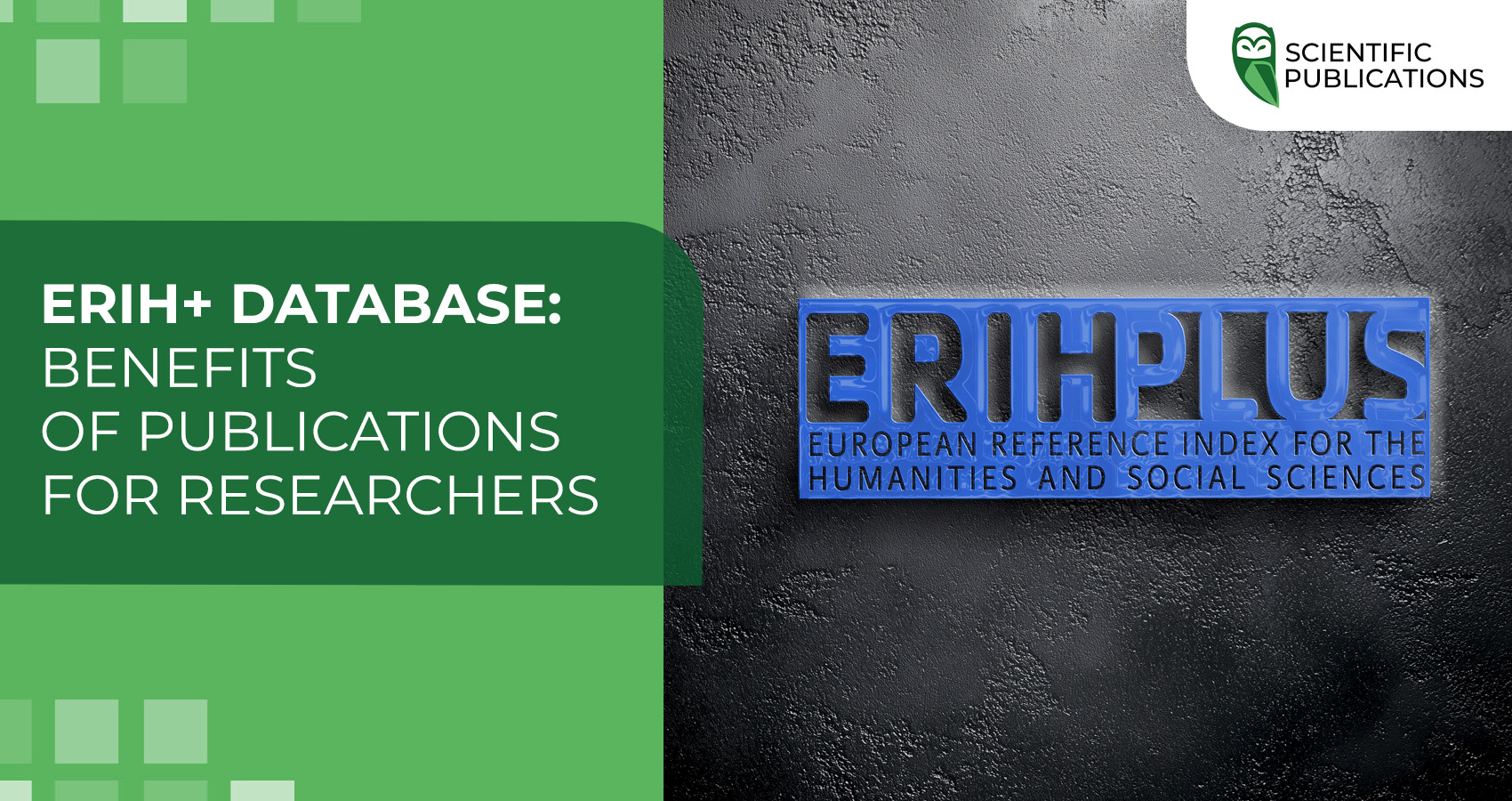 ERIH+ database: benefits of publications for researchers