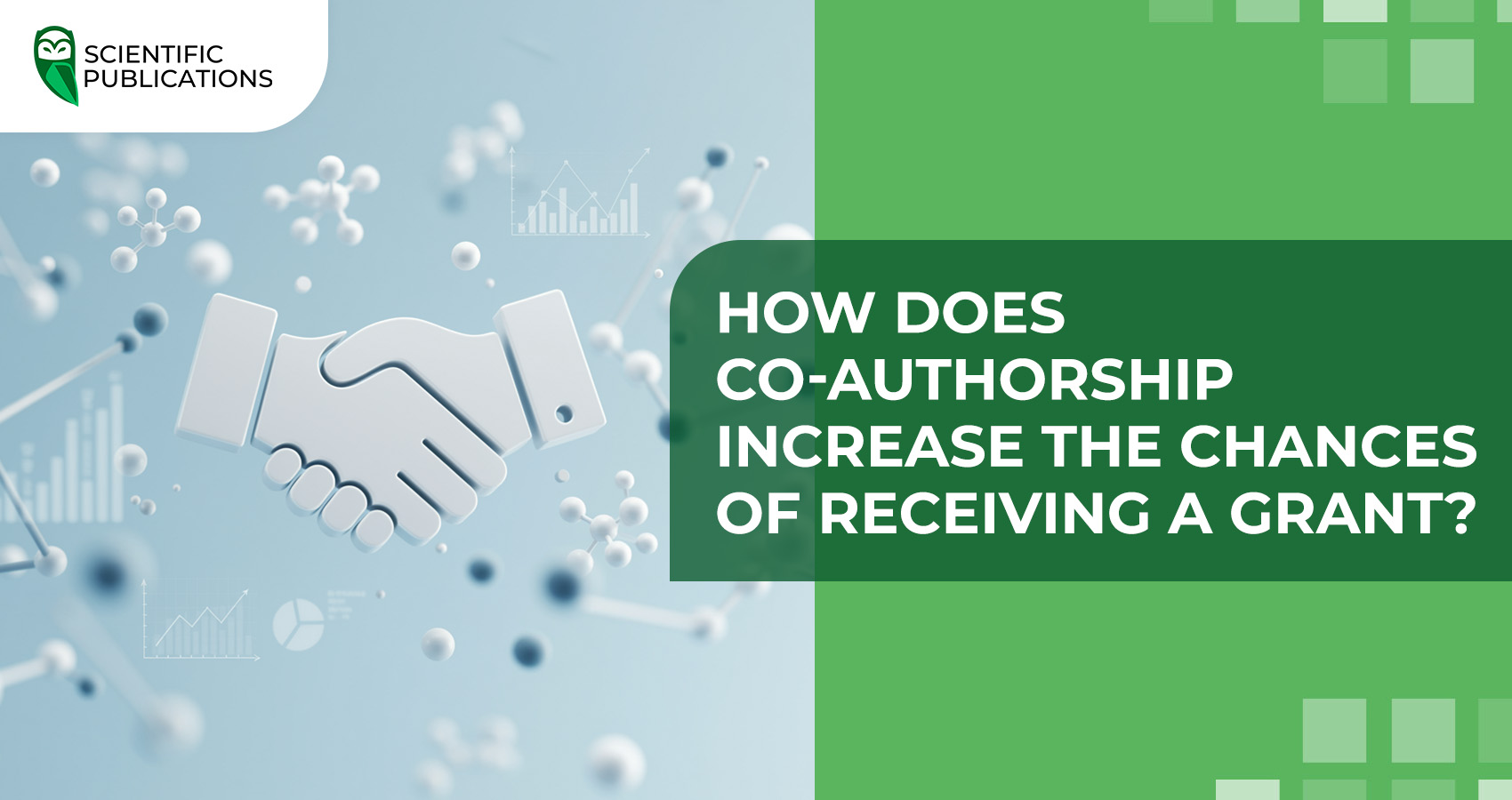 How does co-authorship increase the chances of receiving a grant?